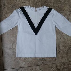 Carbon soldier white v shirt